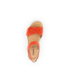 Sandale en chèvre-velours orange|Grande taille femme|Gabor
