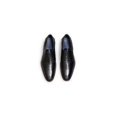 Derby en cuir noir|Grande taille homme|Lloyd