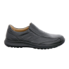 Mocassin grande largeur en cuir noir|Grande taille homme|Jomos