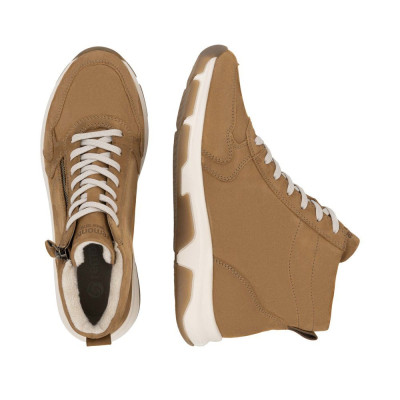 tennis montante nubuck camel |Grande taille femme|Remonte