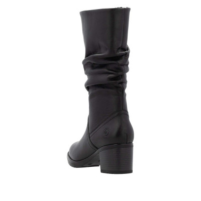 botte 3/4 cuir noir|Grande taille femme|Remonte