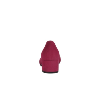Escarpin bout pointu chèvre-velours rouge|Grande taille femme|Gabor