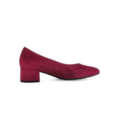 Escarpin bout pointu chèvre-velours rouge|Grande taille femme|Gabor