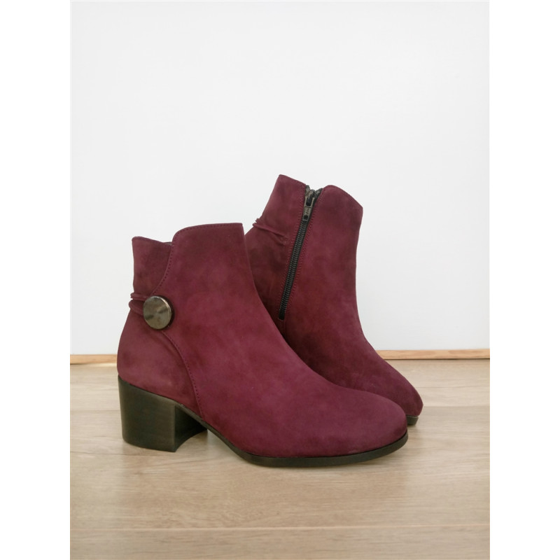 bottine bordeaux