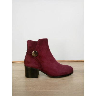 bottine bordeaux