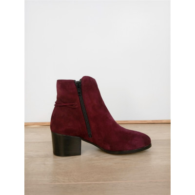 bottine bordeaux