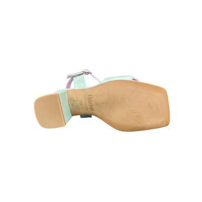 Sandale à talon vert tilleul | Petite taille femme | Ellen Kassel