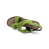 Sandale verte à talon| Petite taille femme | Ellen Kassel