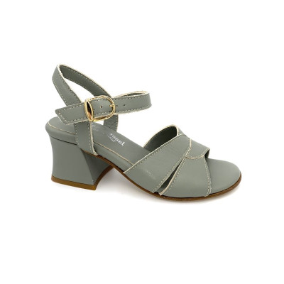 Talon décroché sandale verte | Petite pointure femme| Ellen Kassel