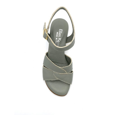 Talon décroché sandale verte | Petite pointure femme| Ellen Kassel