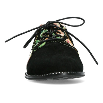 Derby lacets fleuri| grande taille femme| Laura Vita