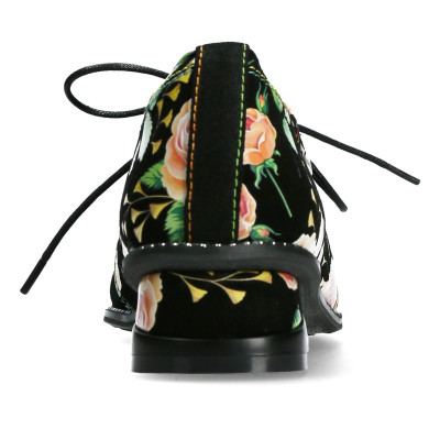 Derby lacets fleuri| grande taille femme| Laura Vita