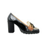 mocassin sur talon haut 3 couleurs d6223