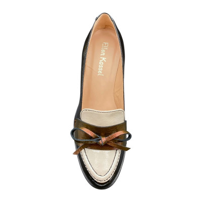 mocassin sur talon haut 3 couleurs d6223