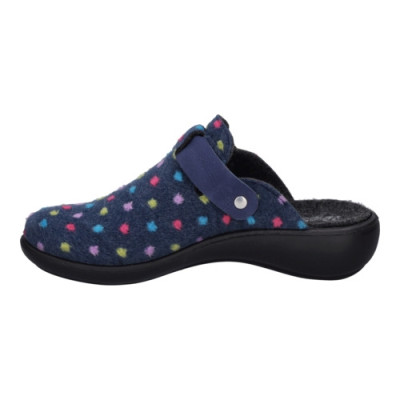 Mule d'intérieur multicolore feutre|Grande taille femme|Westland