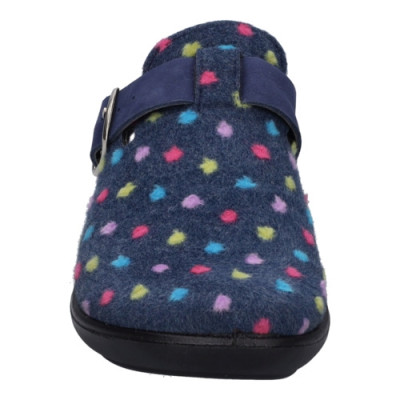 Mule d'intérieur multicolore feutre|Grande taille femme|Westland