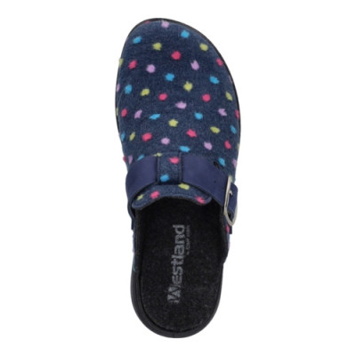 Mule d'intérieur multicolore feutre|Grande taille femme|Westland