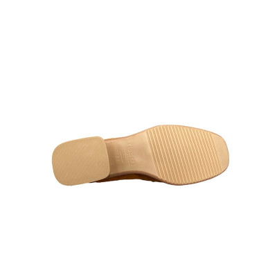 Mocassins en cuir, velours, cognac, talon, 4 cm, | petite taille femme  | Ellen Kassel