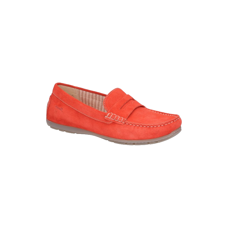 Mocassin en nubuck orange|Grande taille femme|Sioux