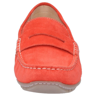 Mocassin en nubuck orange|Grande taille femme|Sioux