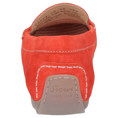 Mocassin en nubuck orange|Grande taille femme|Sioux