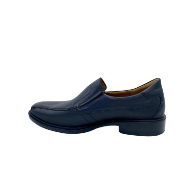 mocassin grande largeur cuir lisse noir|Grande taille homme|Jomos