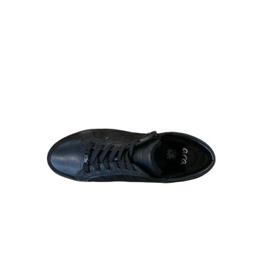 tennis montante cuir velours noir|Grande taille femme|Ara