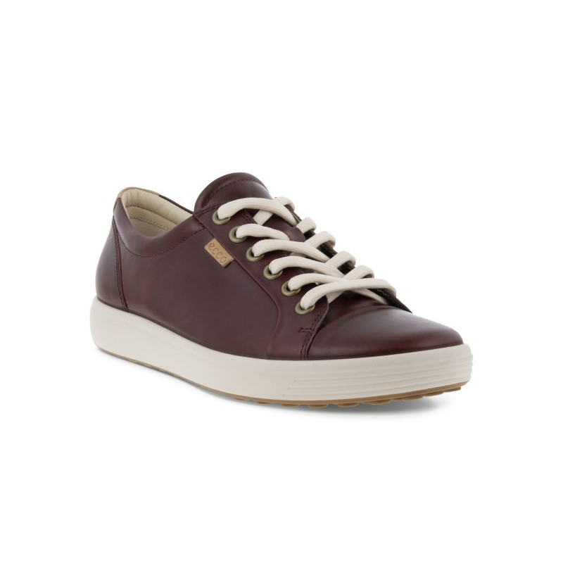 Chaussure basket en cuir bordeaux| Grande Pointure Femme | ECCO