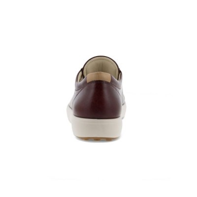 Chaussure basket en cuir bordeaux| Grande Pointure Femme | ECCO
