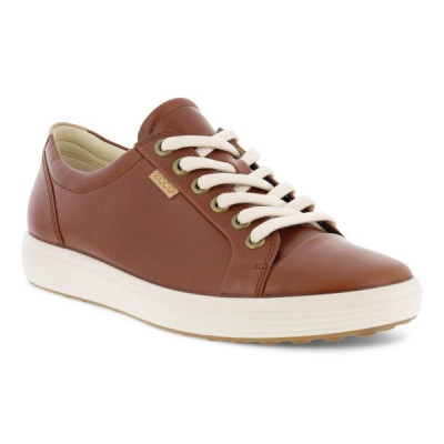 Chaussure basket en cuir cognac | Grande Pointure Femme | ECCO
