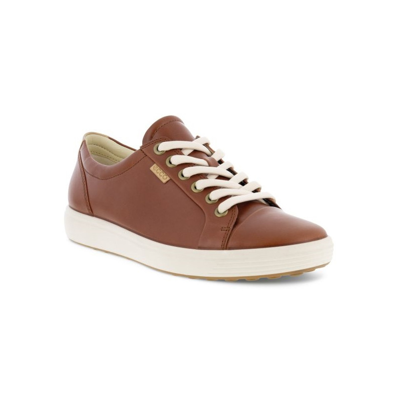 Chaussure basket en cuir cognac | Grande Pointure Femme | ECCO