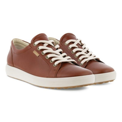 Chaussure basket en cuir cognac | Grande Pointure Femme | ECCO