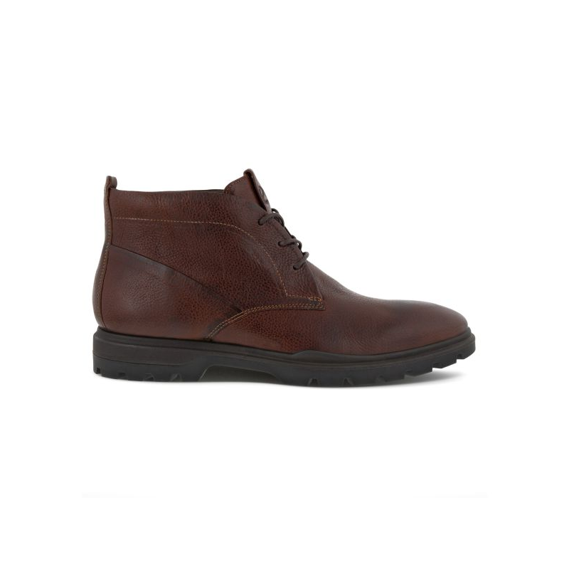 Bottine à lacets habillée en cuir marron | Grande pointure homme | ECCO
