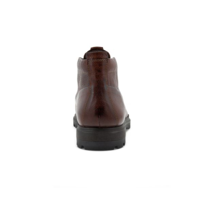Bottine à lacets habillée en cuir marron | Grande pointure homme | ECCO