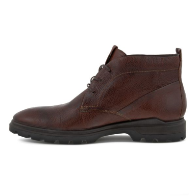 Bottine à lacets habillée en cuir marron | Grande pointure homme | ECCO