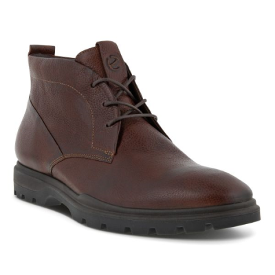 Bottine à lacets habillée en cuir marron | Grande pointure homme | ECCO