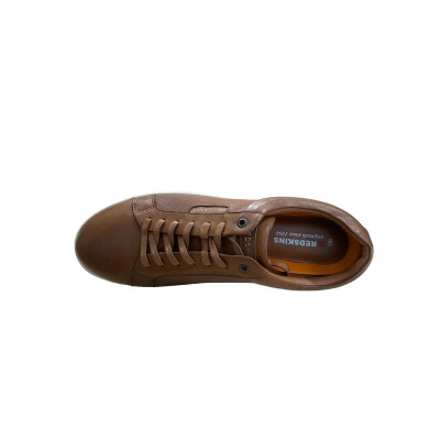 Lacet sport de ville en cuir et textile marron|Grande taille homme|Redskins