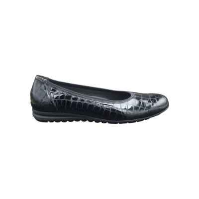 Ballerine croco vernis noir | Grande pointure femme | Gabor