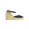 Espadrille compensée en tissus noir| Petite taille femme | Toni Pons