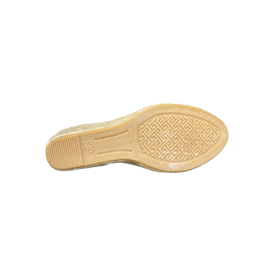 Espadrille compensée en tissus noir| Petite taille femme | Toni Pons