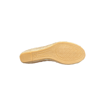 espadrille décoltée en cuir bernia