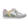 sneakers nelly verte à lacets plats 8245