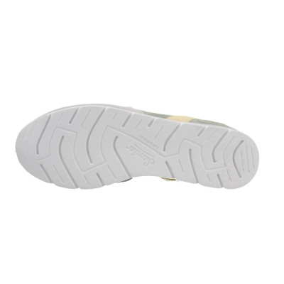 sneakers nelly verte à lacets plats 8245
