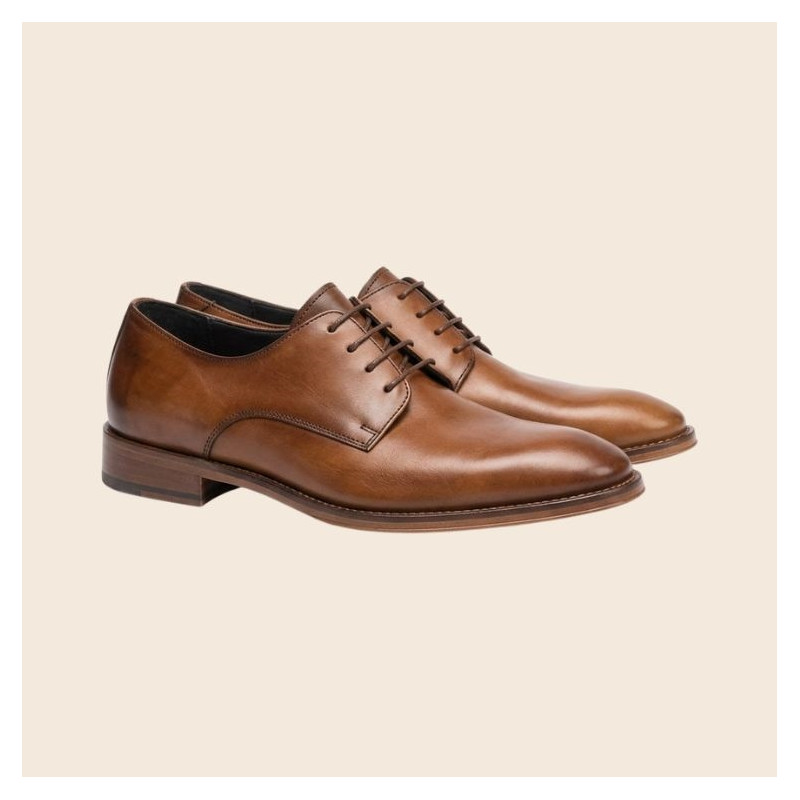 Derby en cuir cognac|Grande taille homme|Lloyd