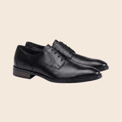 Derby en cuir noir|Grande taille homme|Lloyd