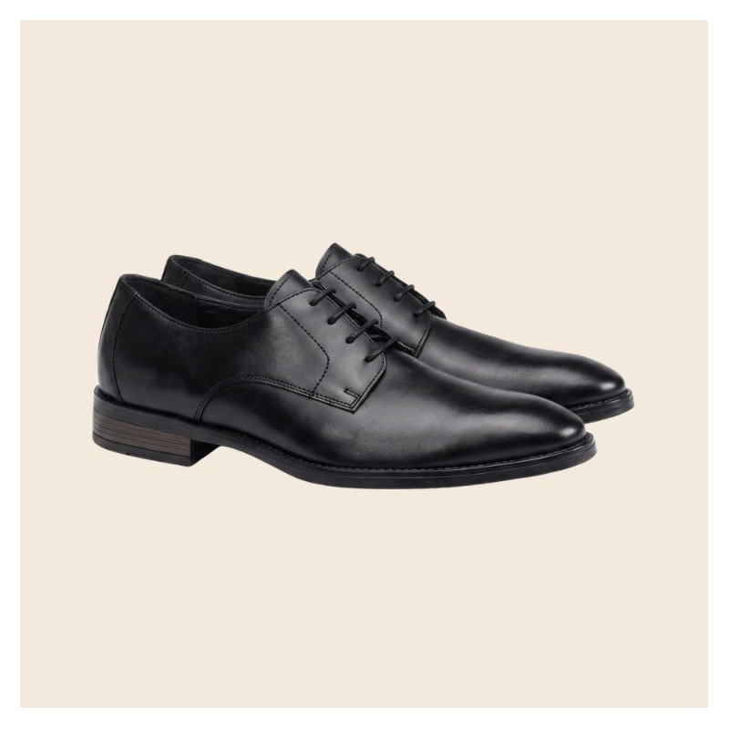 Derby en cuir noir|Grande taille homme|Lloyd