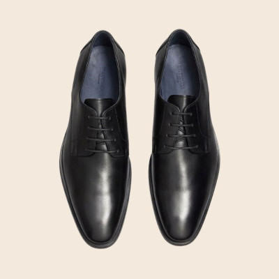 Derby en cuir noir|Grande taille homme|Lloyd