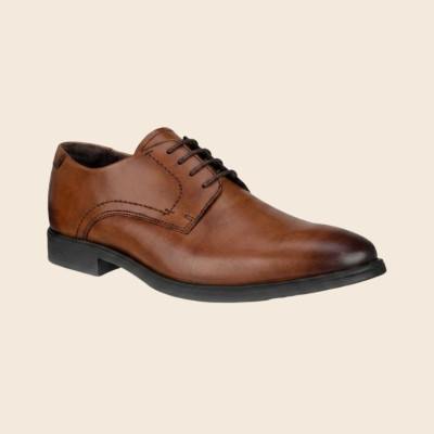 Derby ville à lacets habillé en cuir marron | Petite pointure homme | ECCO