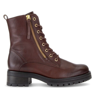 Boots à lacets en cuir marron |Grande pointure femme | Gabor