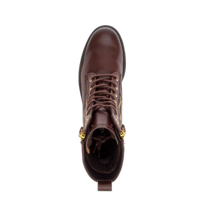 Boots à lacets en cuir marron |Grande pointure femme | Gabor